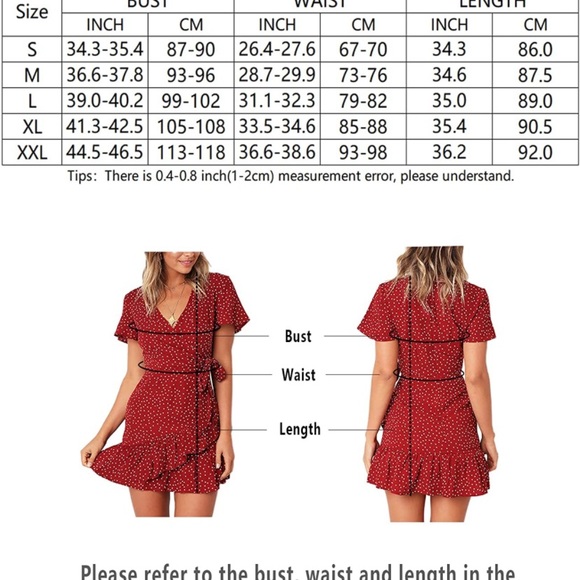 Women Short Sleeve Print Dress V Neck Casual Short Dress (SIZE LARGE) - Picture 5 of 5